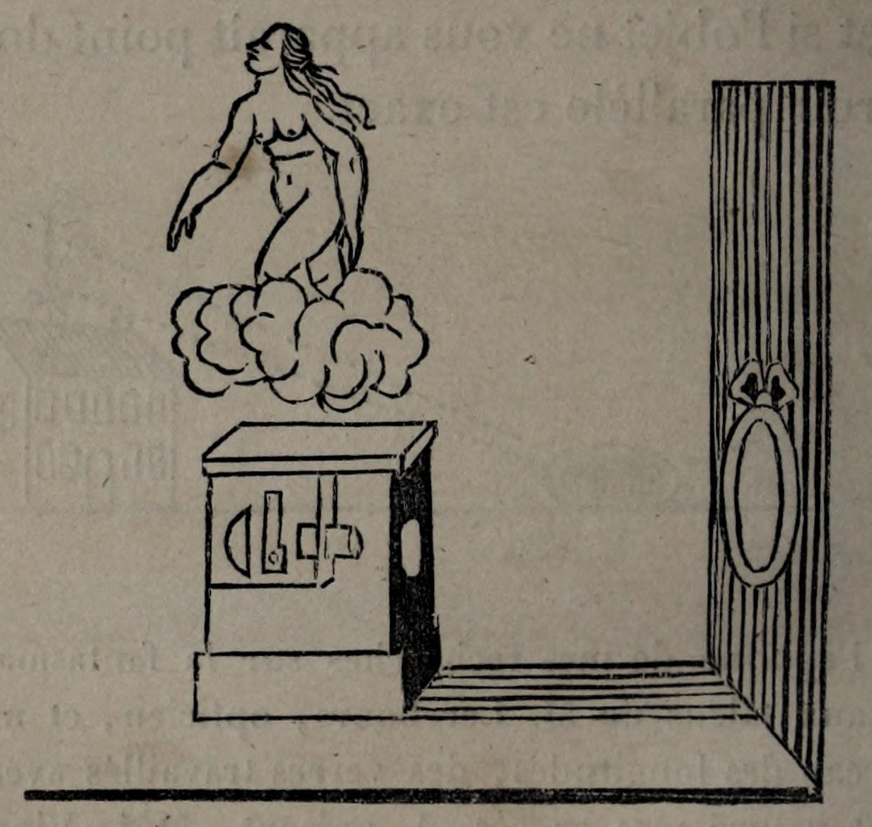 An apparition on smoke; original engraving
