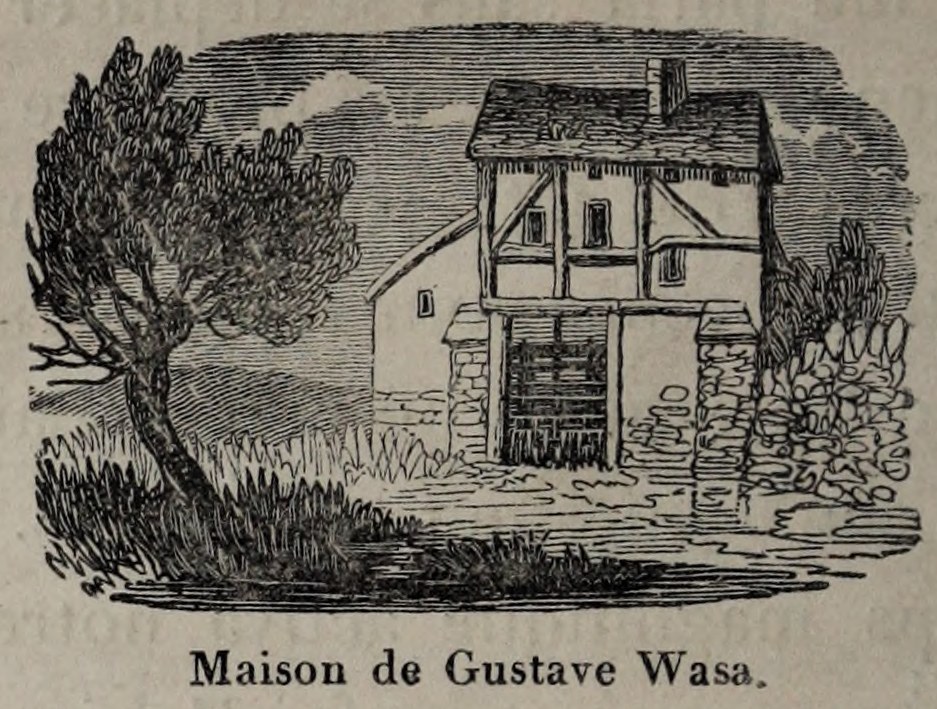 Gustavus Vasa’s house. Original caption: Maison de Gustave Wasa.