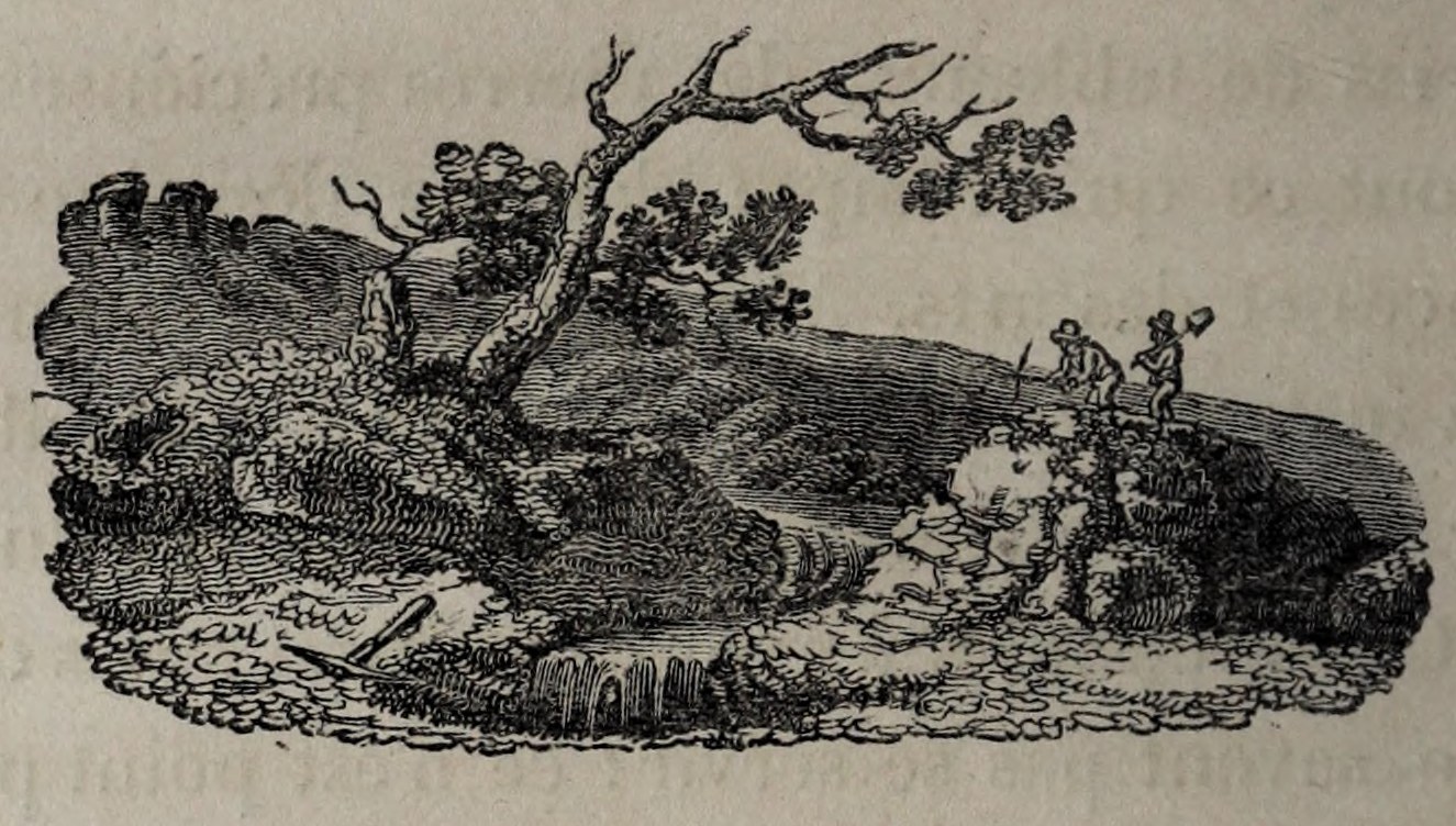 Original landscape tailpiece at the close of Volume II, Chapter X.