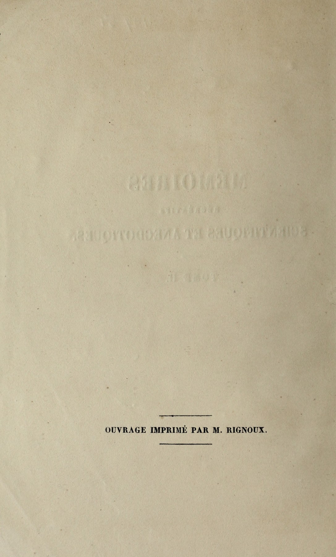 Original Rignoux printer’s notice and rules